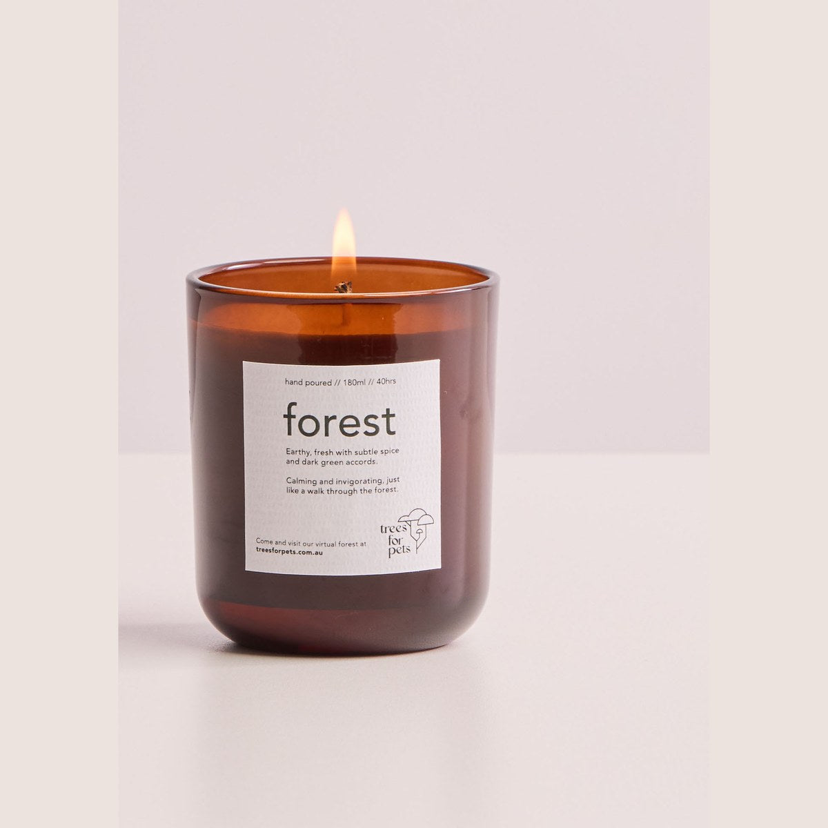 Forest candle add-on for a Trees for Pets pet memorial sympathy gift