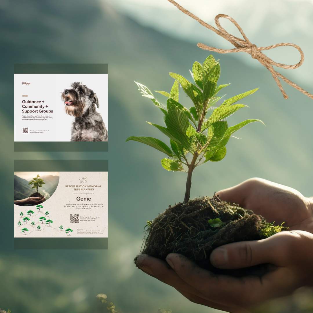 Pet Memorial Tree + Jasper Grief Support