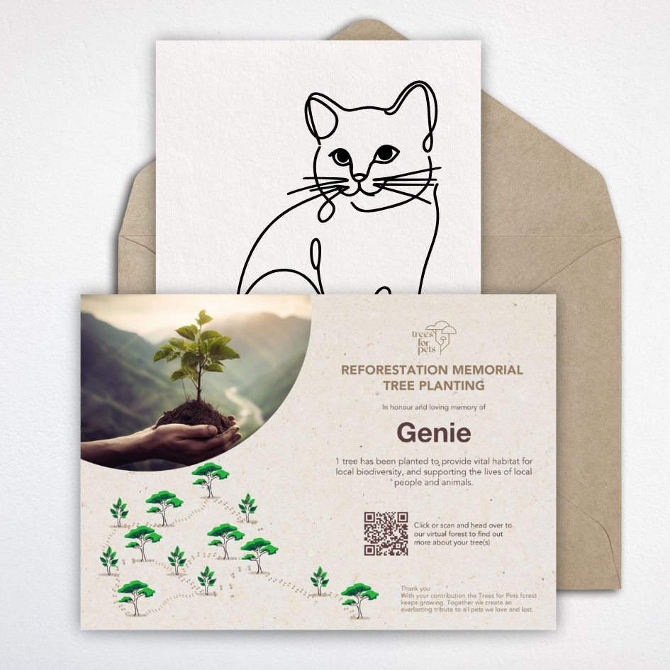 Pet Memorial Tree + Pet Portrait Print