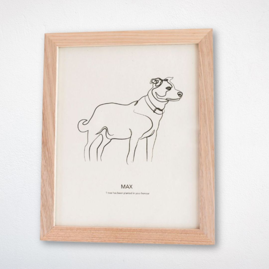 Pet Memorial Tree + Forest Candle + Pet Portrait